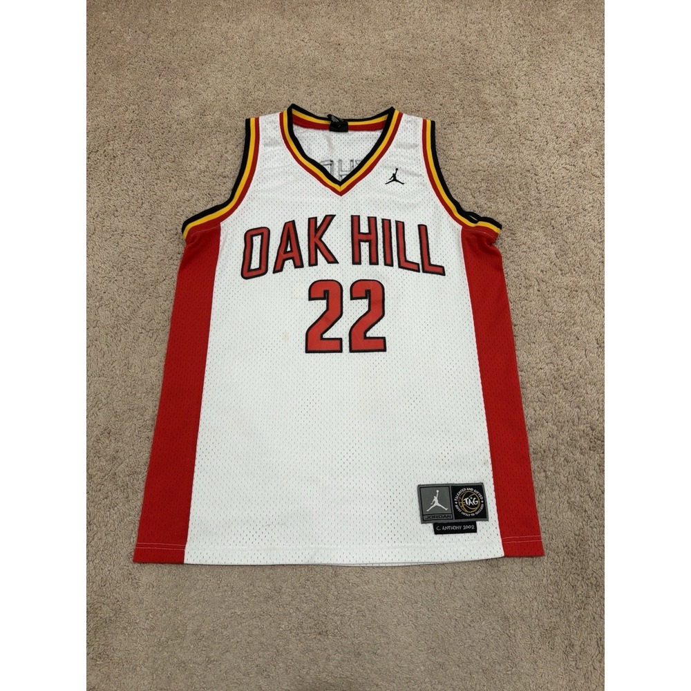 Carmelo Anthony Oak Hill Jumpman Jersey Size Medium Swingman High School 2002